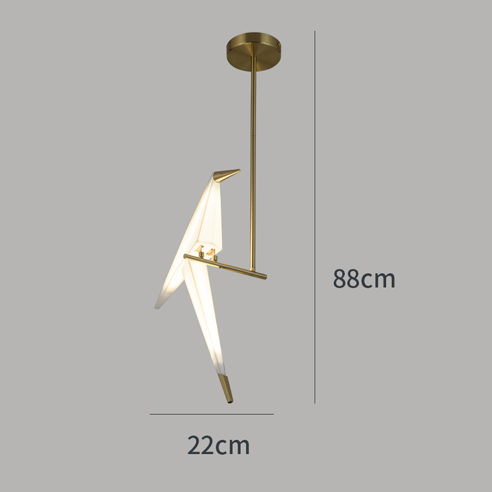 Dutch Minimalist Paper Cranes Ceiling Light Origami Bird Pendant Lamps