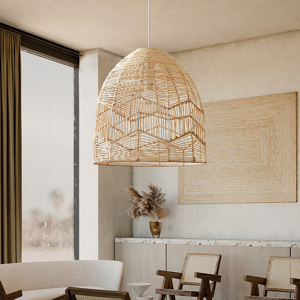 Japanese-style Zen Room Rattan Chandelier Light Fixture Restaurant Art Lamp