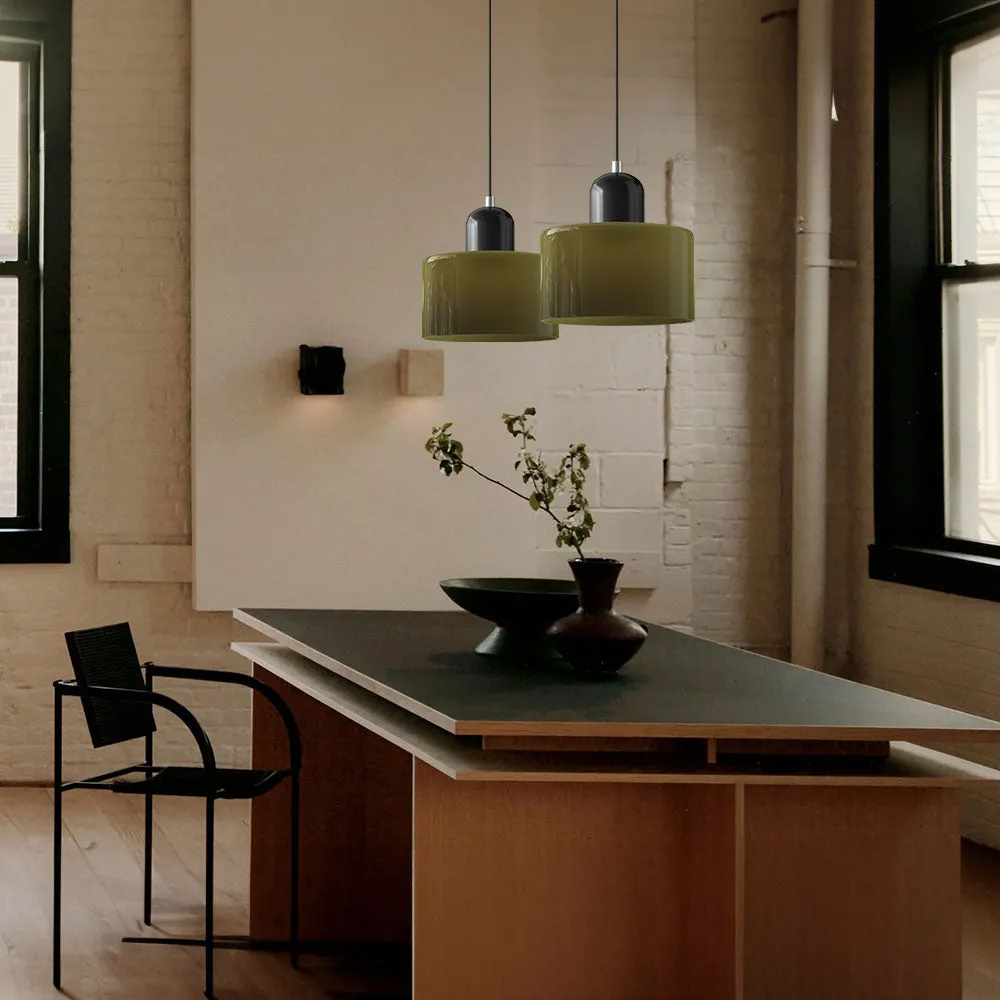 Bauhaus Small Glass Pendant Light For Dining Room and Bedroom