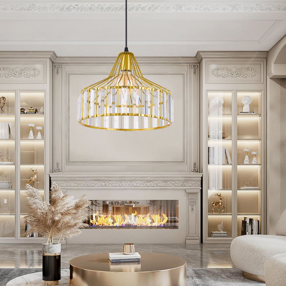 Elegant Black modern Glass Chandelier for Kitchen