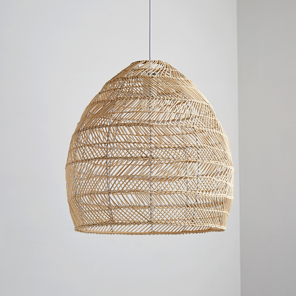 Boho Kitchen Island Lighting DIY Natural Rattan Chandelier Lamp Shades