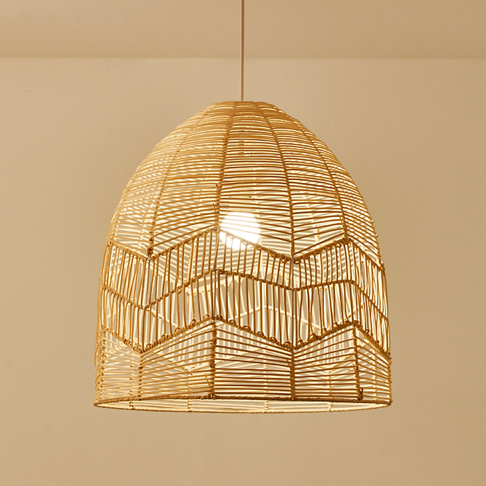Japanese-style Zen Room Rattan Chandelier Light Fixture Restaurant Art Lamp