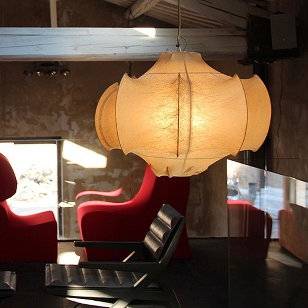 Silk Chandelier Japanese retro wabi-sabi Bedroom Dining Room Pendant Light
