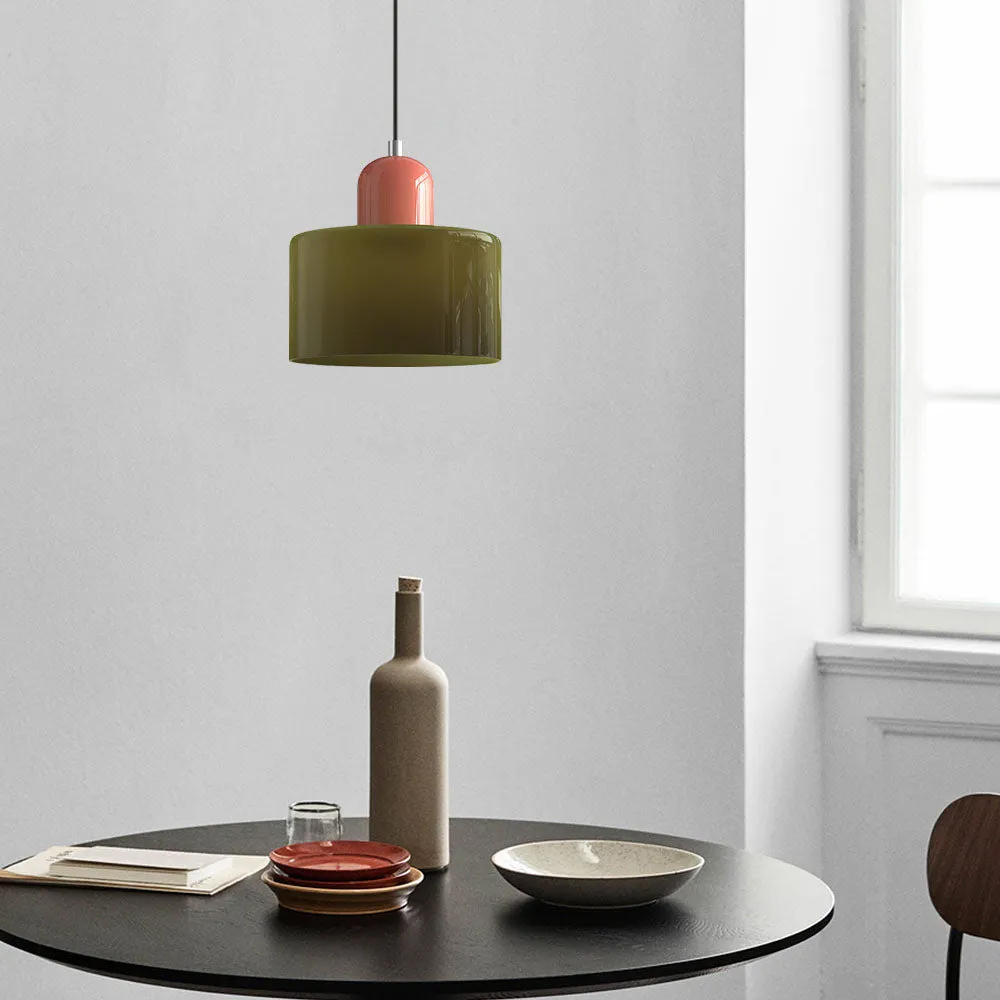 Bauhaus Small Glass Pendant Light For Dining Room and Bedroom