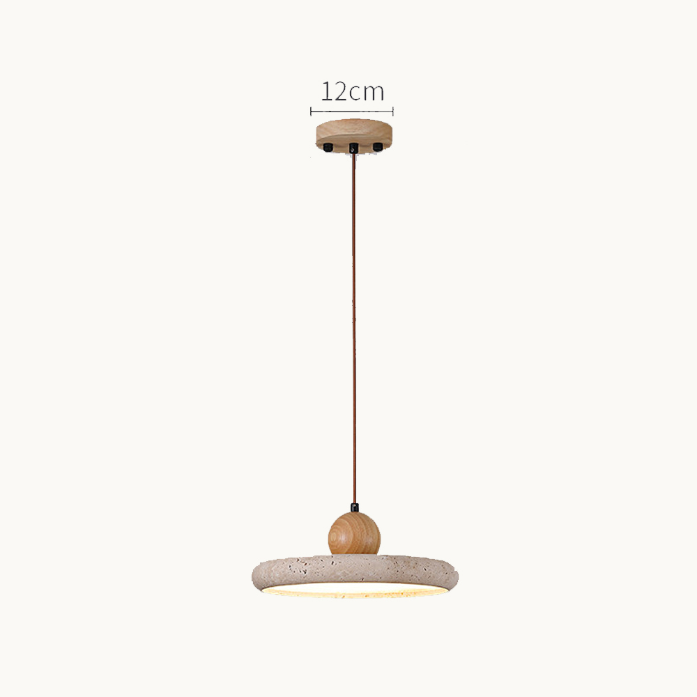 Travertine Dining Room Pendant Light Wabi-Sabi Aesthetic Bedroom Bedside Mini Lamp