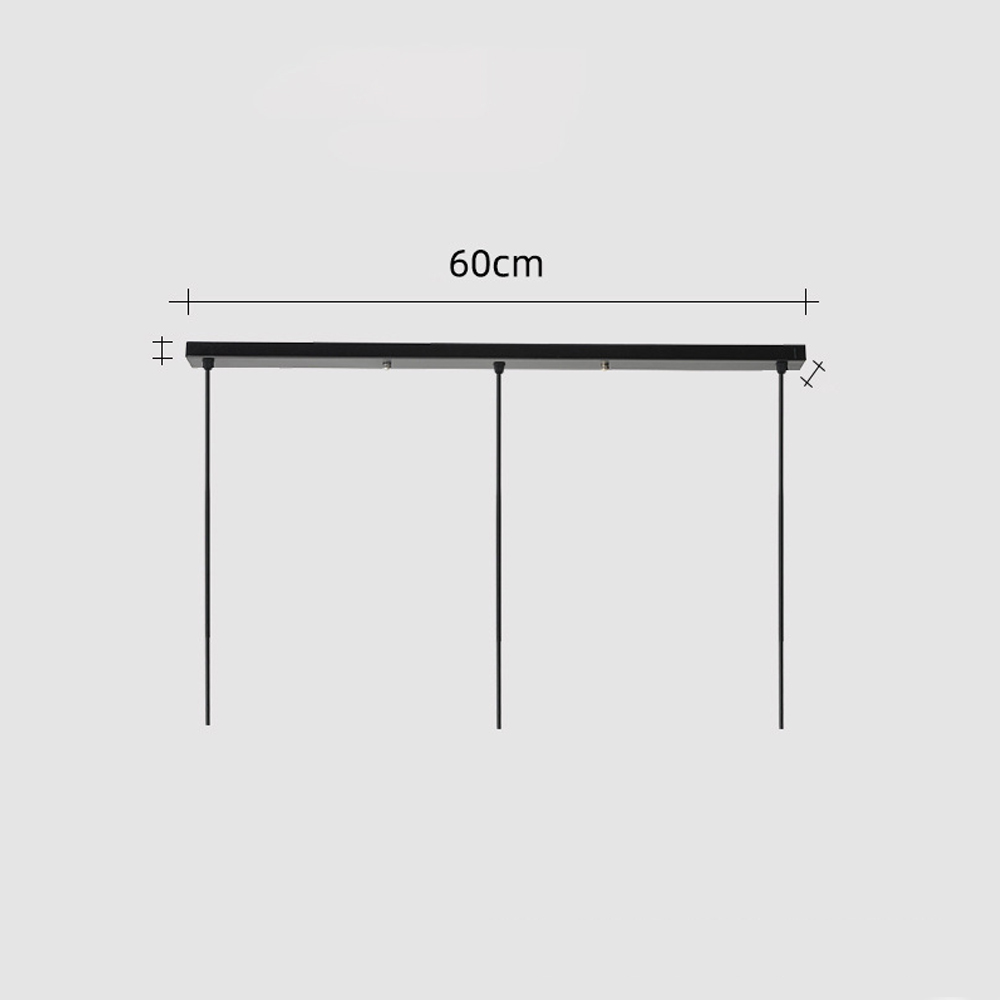 Hardwired Two-headed Three-headed Black Ceiling Plate White Lamp Base