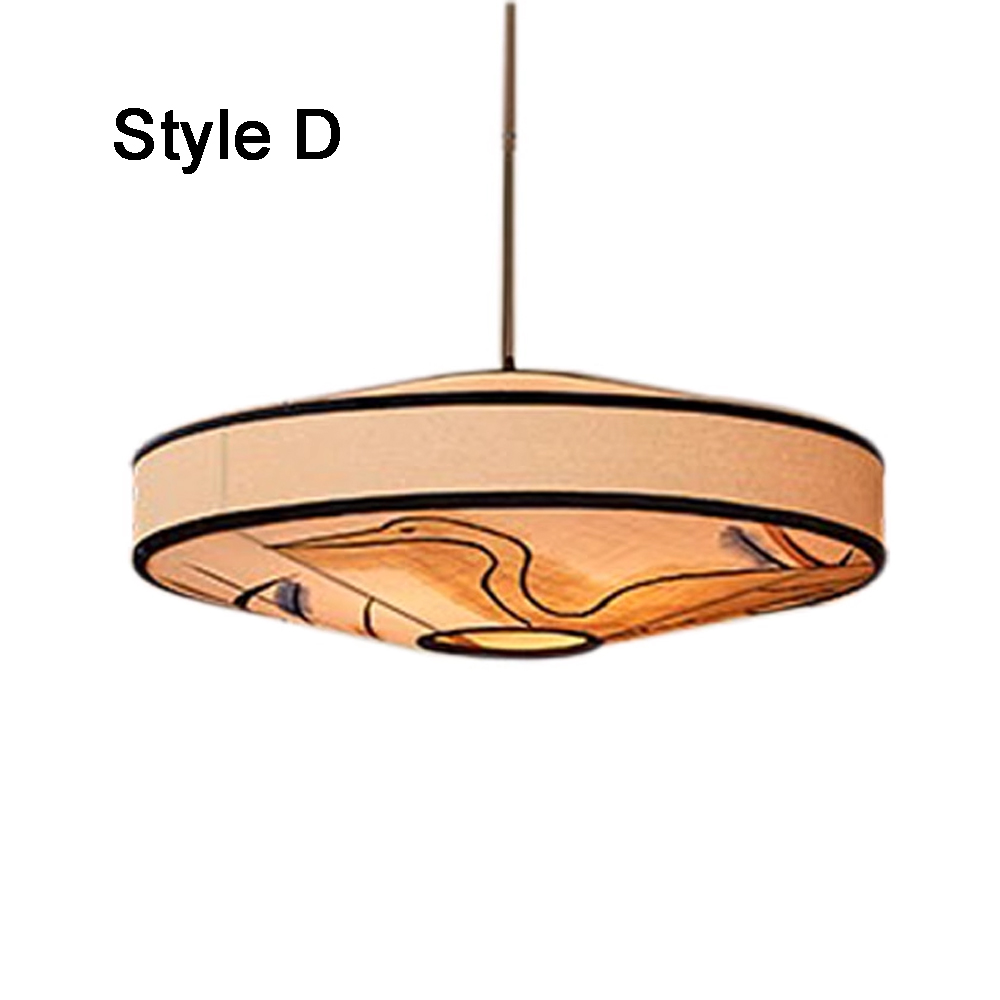 Japanese Restaurant Fabric Pendant Chandelier Designer New Chinese Style B&B Loft Living Room Wabi-sabi Lamp Fixture