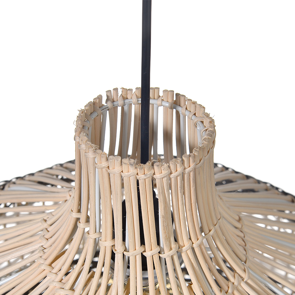 Resort Living Room Decoration Natural Rattan Pendant Chandelier
