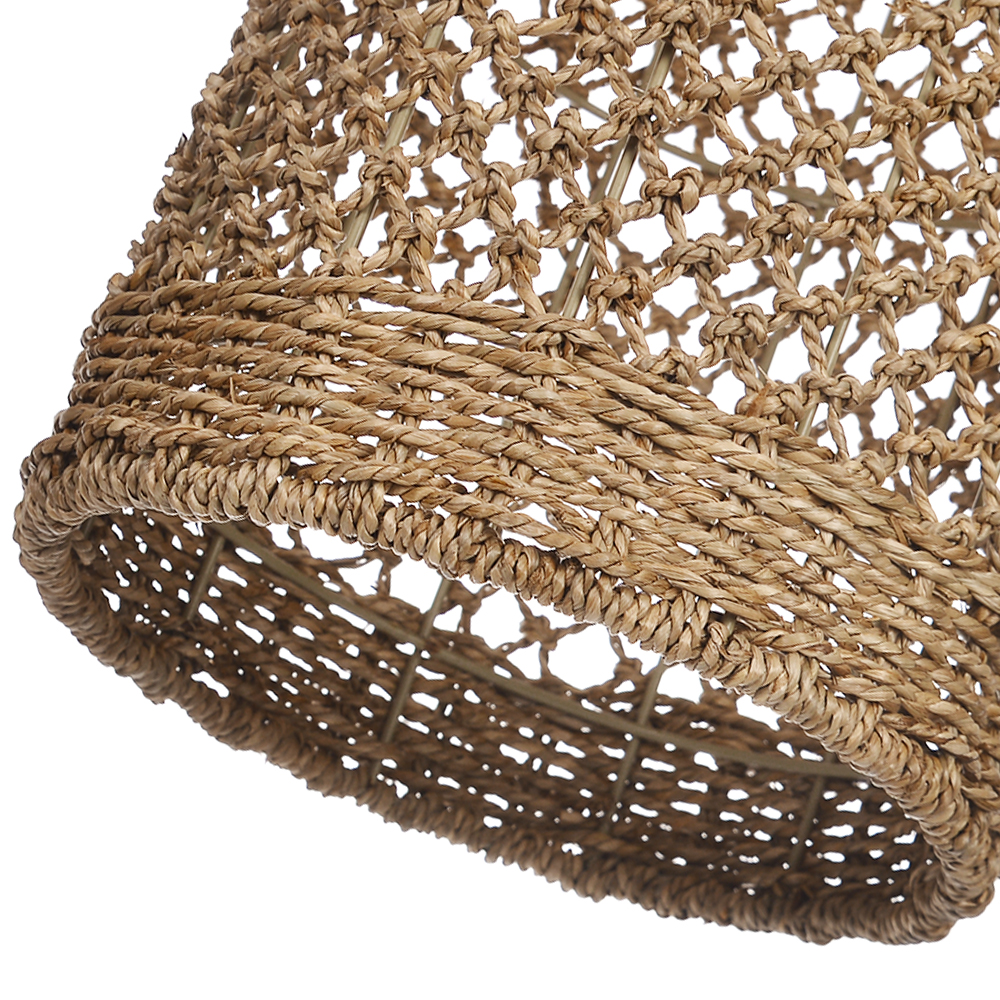 Handmade Rattan Seagrass Chandelier Light for Dining Room
