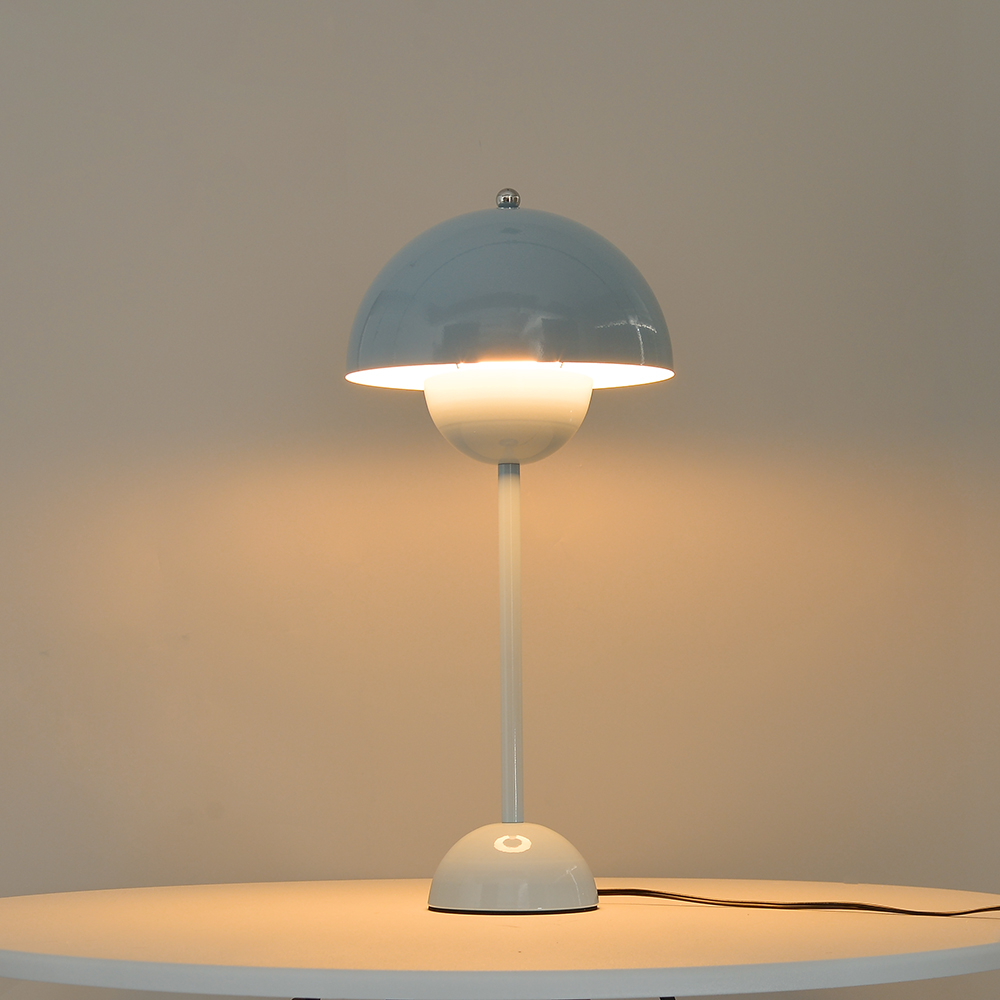 Danish Retro Flower Bud Table Lamp Nordic Style Plug In Bedroom Bedside Lighting