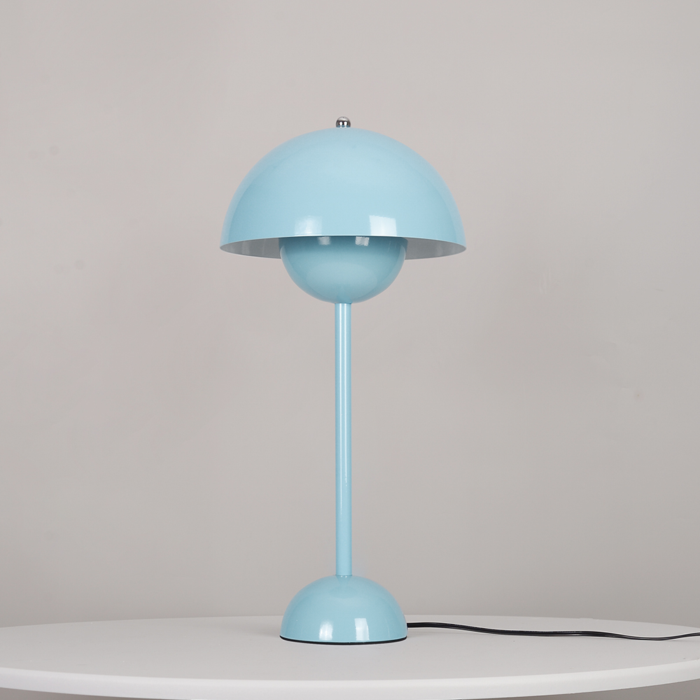 Danish Retro Flower Bud Table Lamp Nordic Style Plug In Bedroom Bedside Lighting
