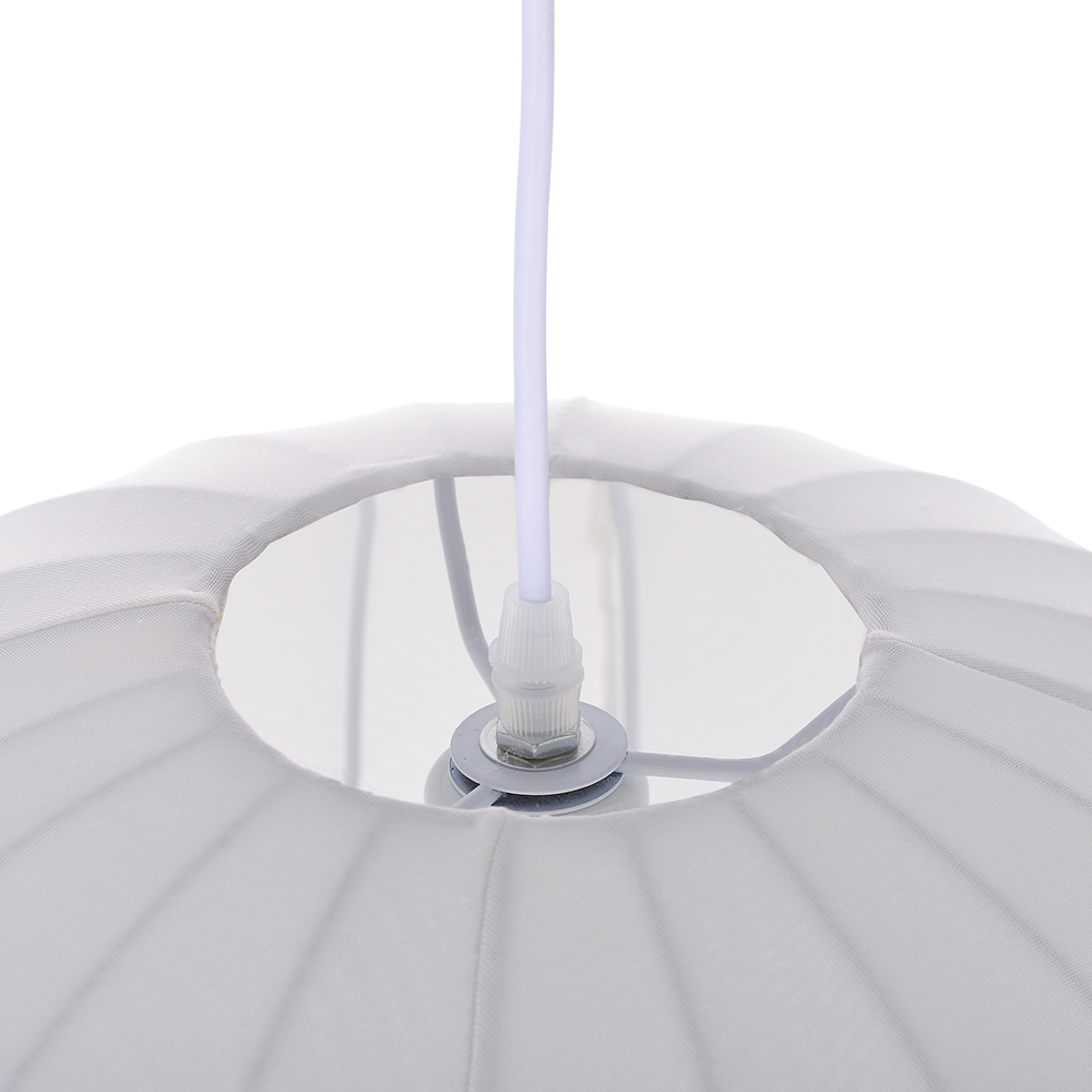 Round Fabric Lantern Pendant Light for Dining Room
