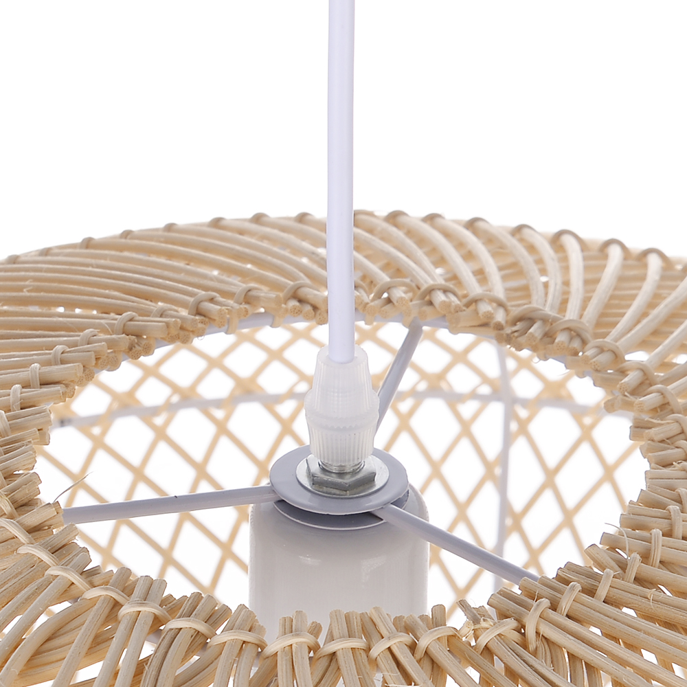 Dining Table Oval Rattan Pendant Light Wicker Ceiling Lamp Shade