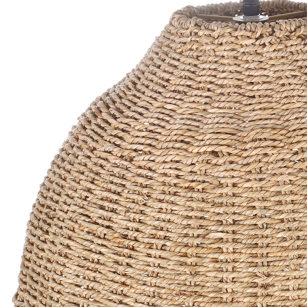 Handwoven Straw Rattan Pendant Light for Kitchen Island