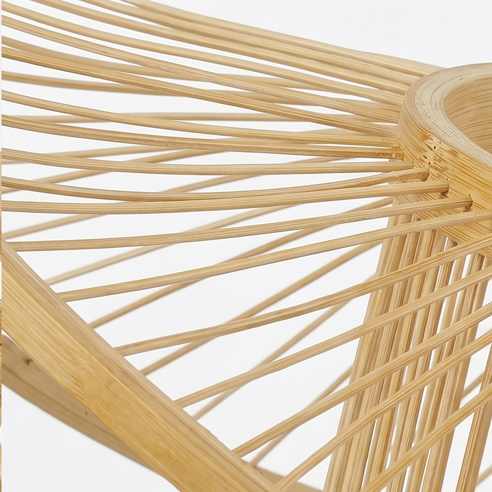 Handwoven Bamboo Pendant Light for Bedroom, Dining Room & Natural Home Decor