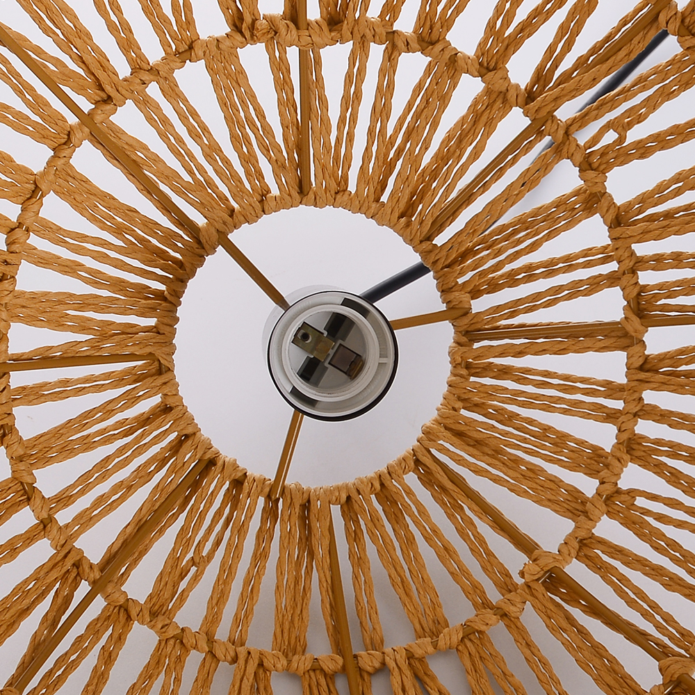 Dining Room Decor Rope Pendant Light Creative Rope Woven Lampshade