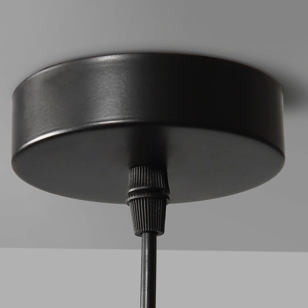 Dining Room Black Transparent Glass Pendant Light Modern Mini Bedroom Bedside Lamp