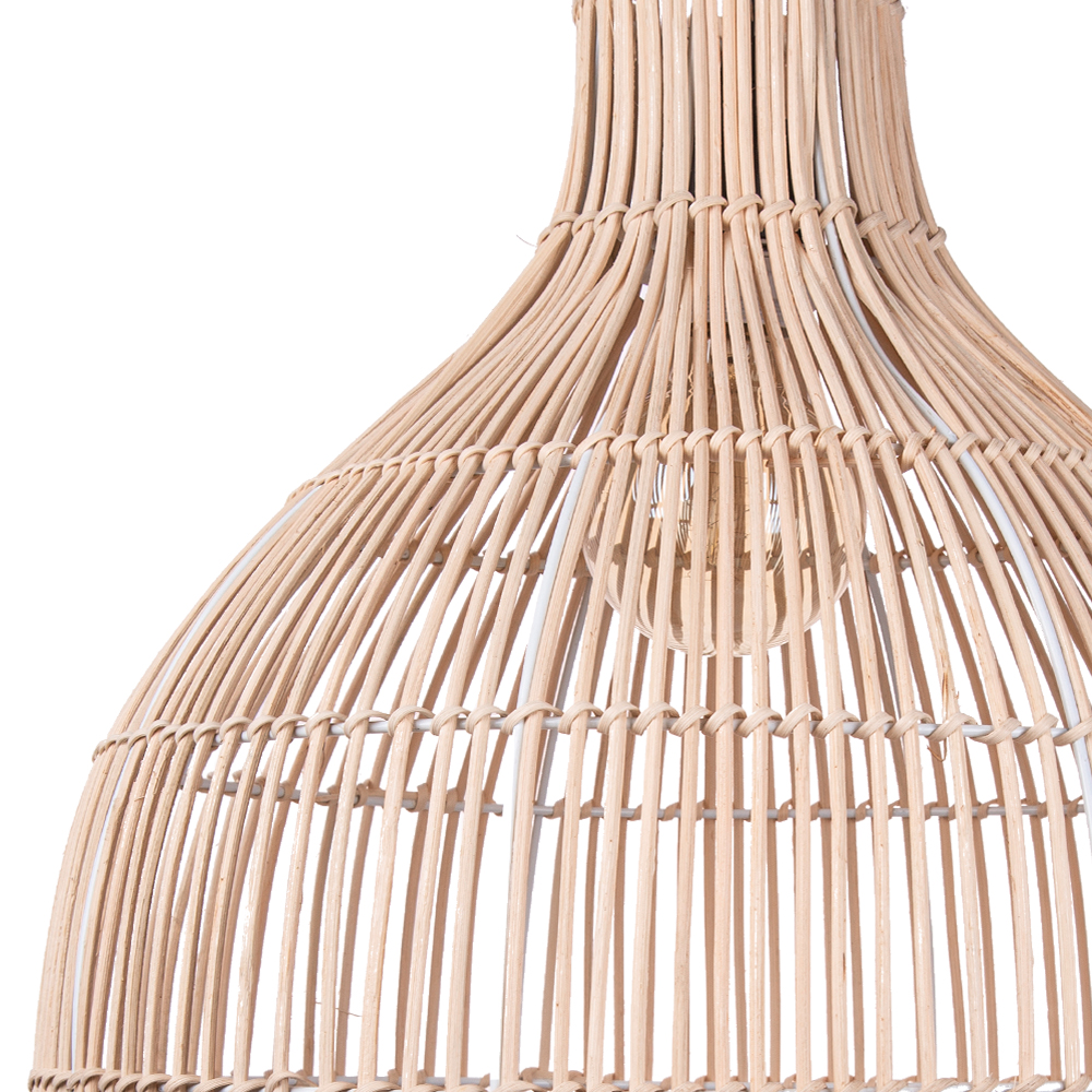 Japanese Rattan Woven Restaurant Chandelier Living Room Creative Hanging Lamp