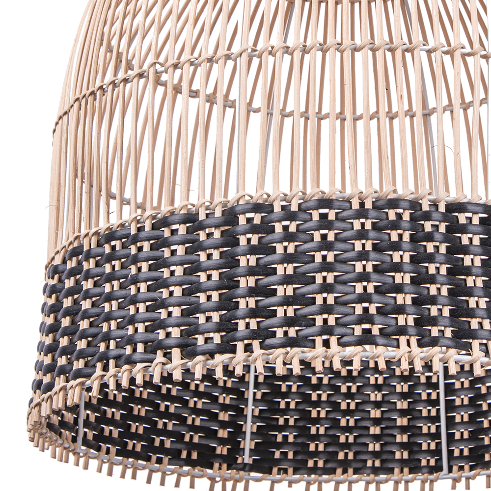 Japanese Rattan Woven Restaurant Chandelier Living Room Creative Hanging Lamp