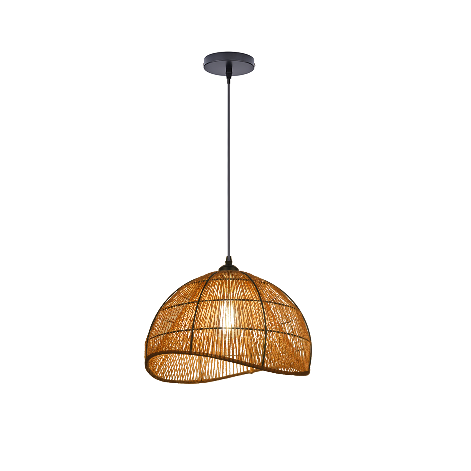 Handmade Dining room Rope Pendant Lights with Warm Glow