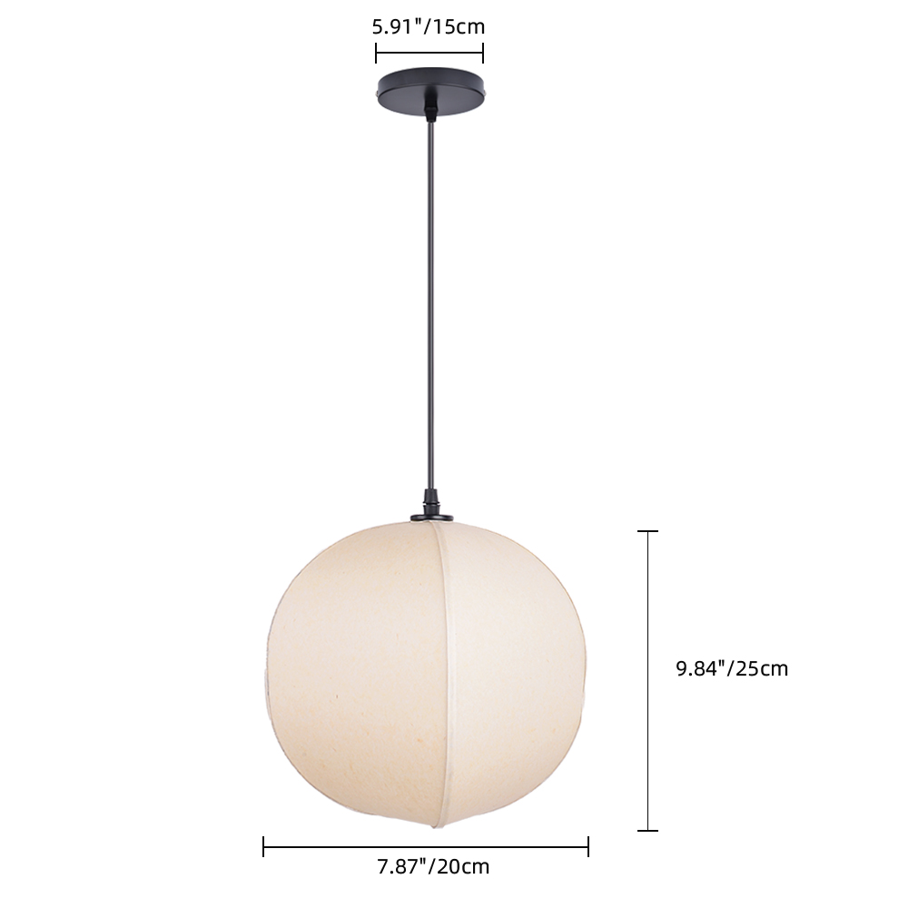 Wabi-sabi Style Living Room Fabric Chandelier Japanese Homestay Light Fixture