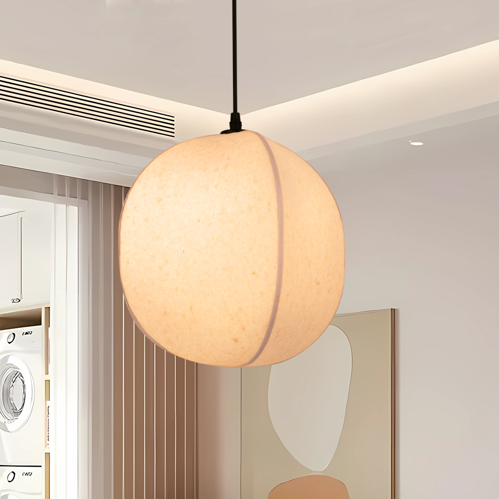 Wabi-sabi Style Living Room Fabric Chandelier Japanese Homestay Light Fixture