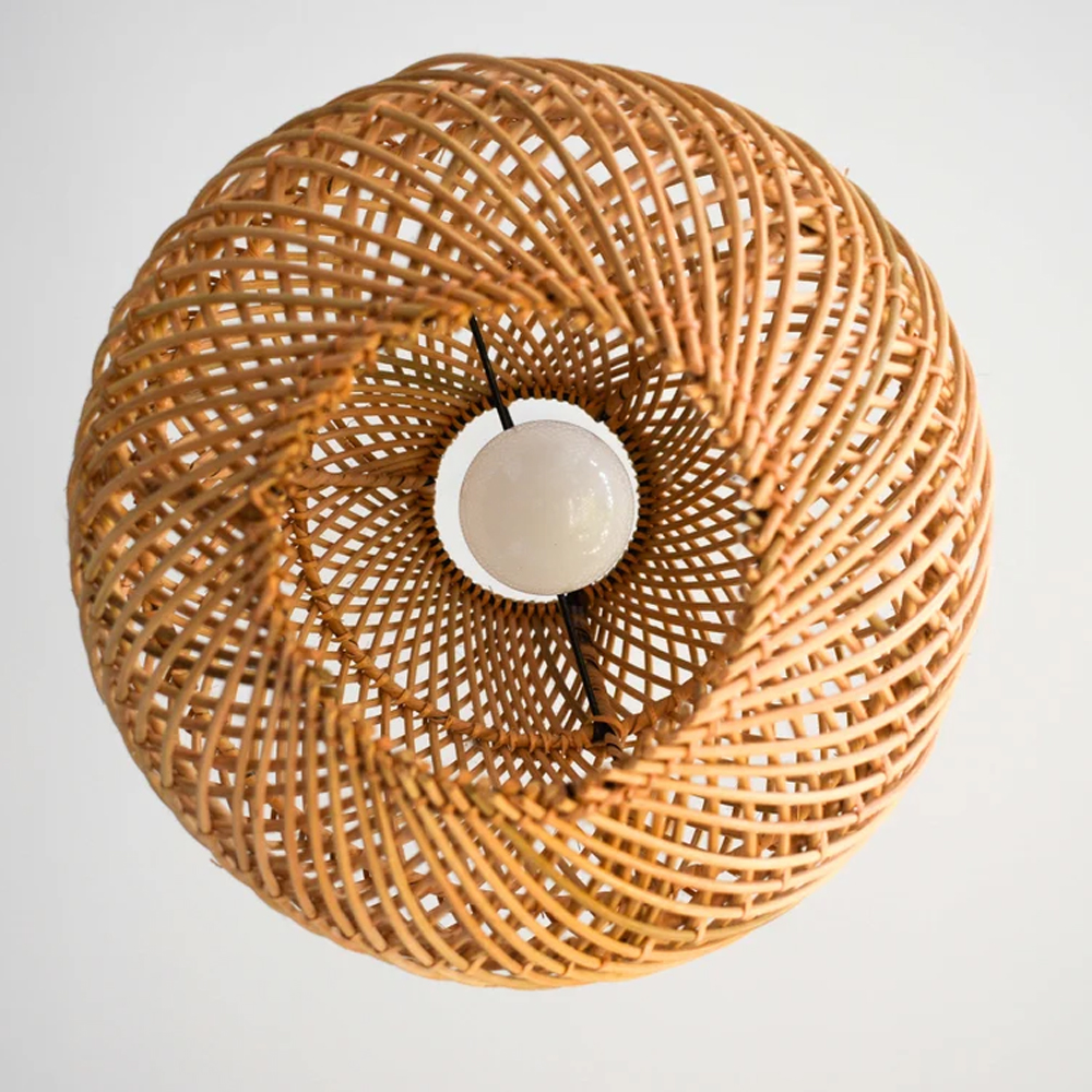 Bohemian Handmade Chandelier Pendant Kitchen Island Natural Wicker Rattan Light Shade
