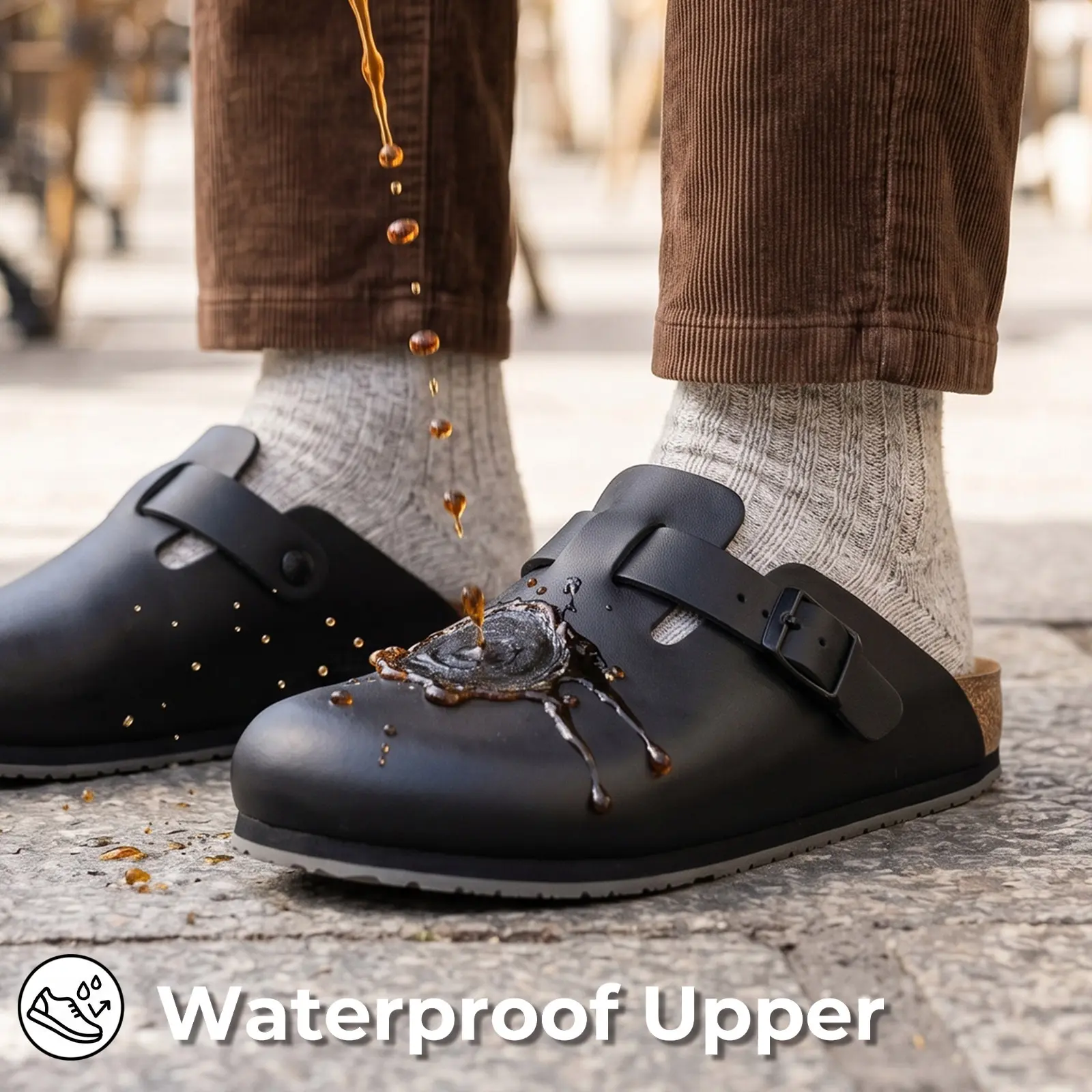 waterproof oil&slip resistant work shoes for men