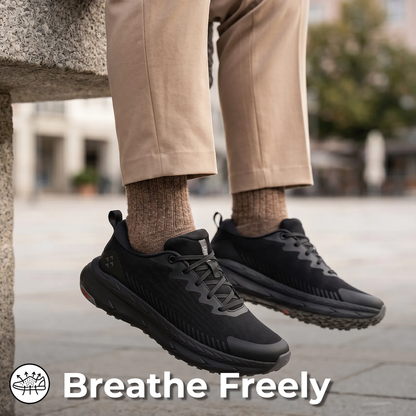 breathe oil&slip resistant work shoes for men
