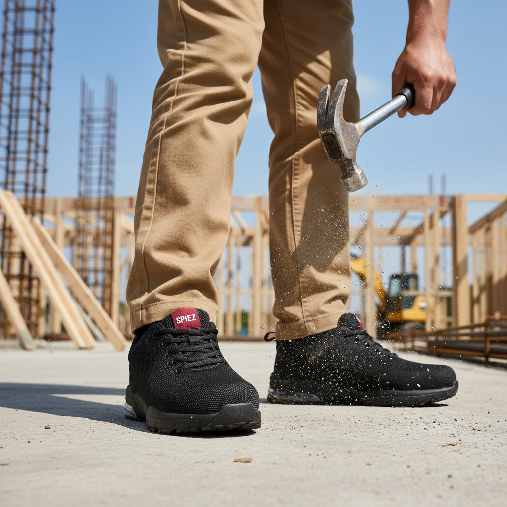 Anti-Smash Puncture Proof Composite toe safety shoes for men