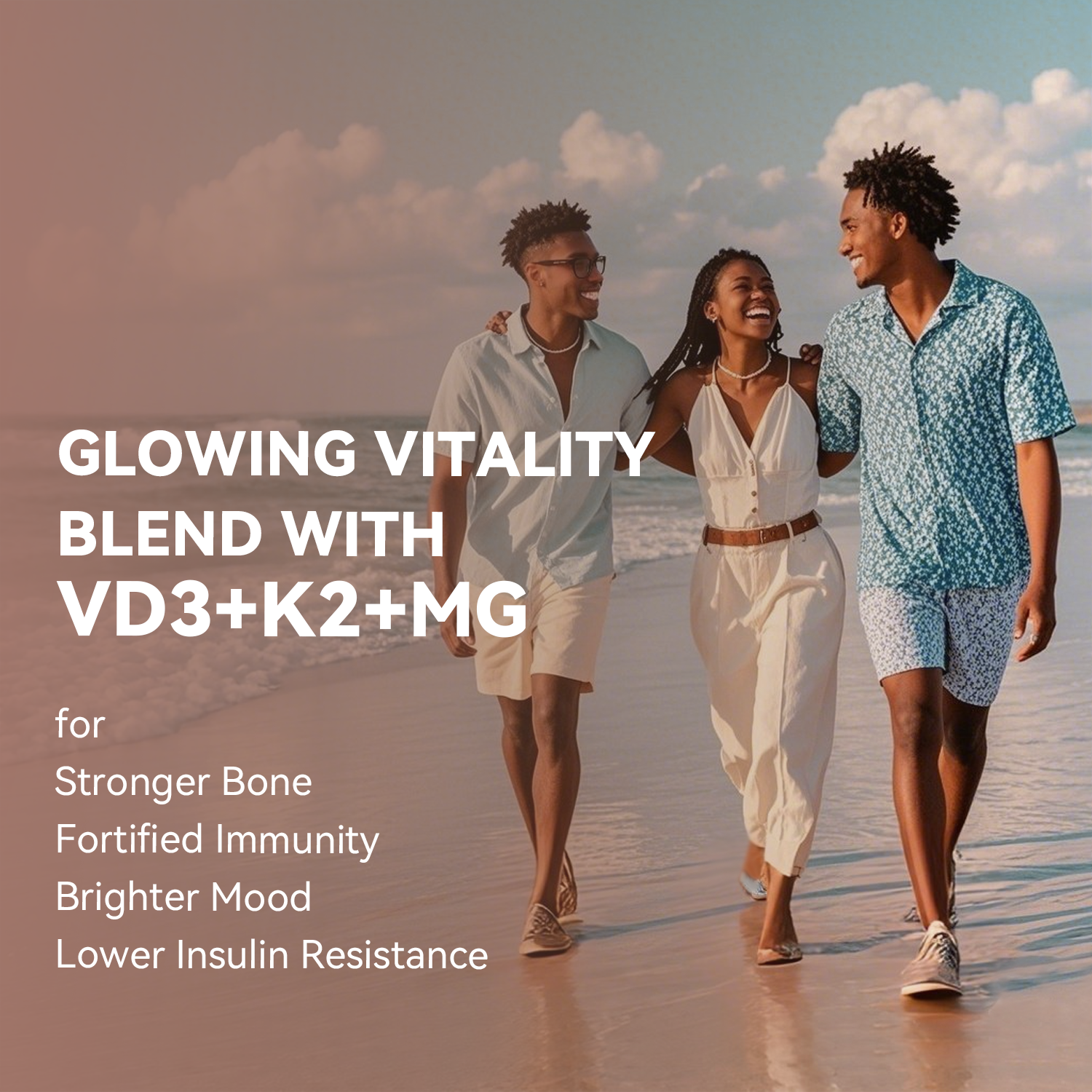 Vitamin D3 K2 4000IU with Magnesium Complex 200mg,High Absorption Supporting Bones, Immune Support, Energy and Emotion, Gluten-Free, Sugar-Free Softgels for Women & Men,90 Softgels-Pack