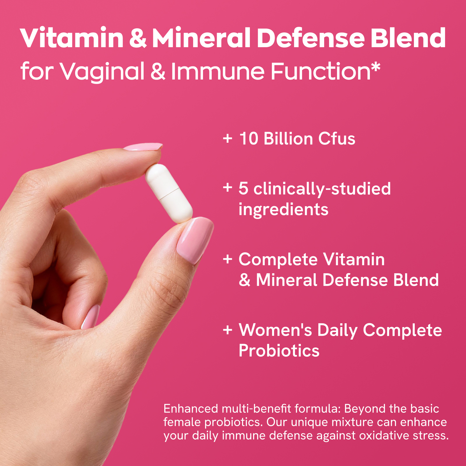 Gynable Vaginal Probiotics for Women,Female Probiotic for pH Balance 30 Count