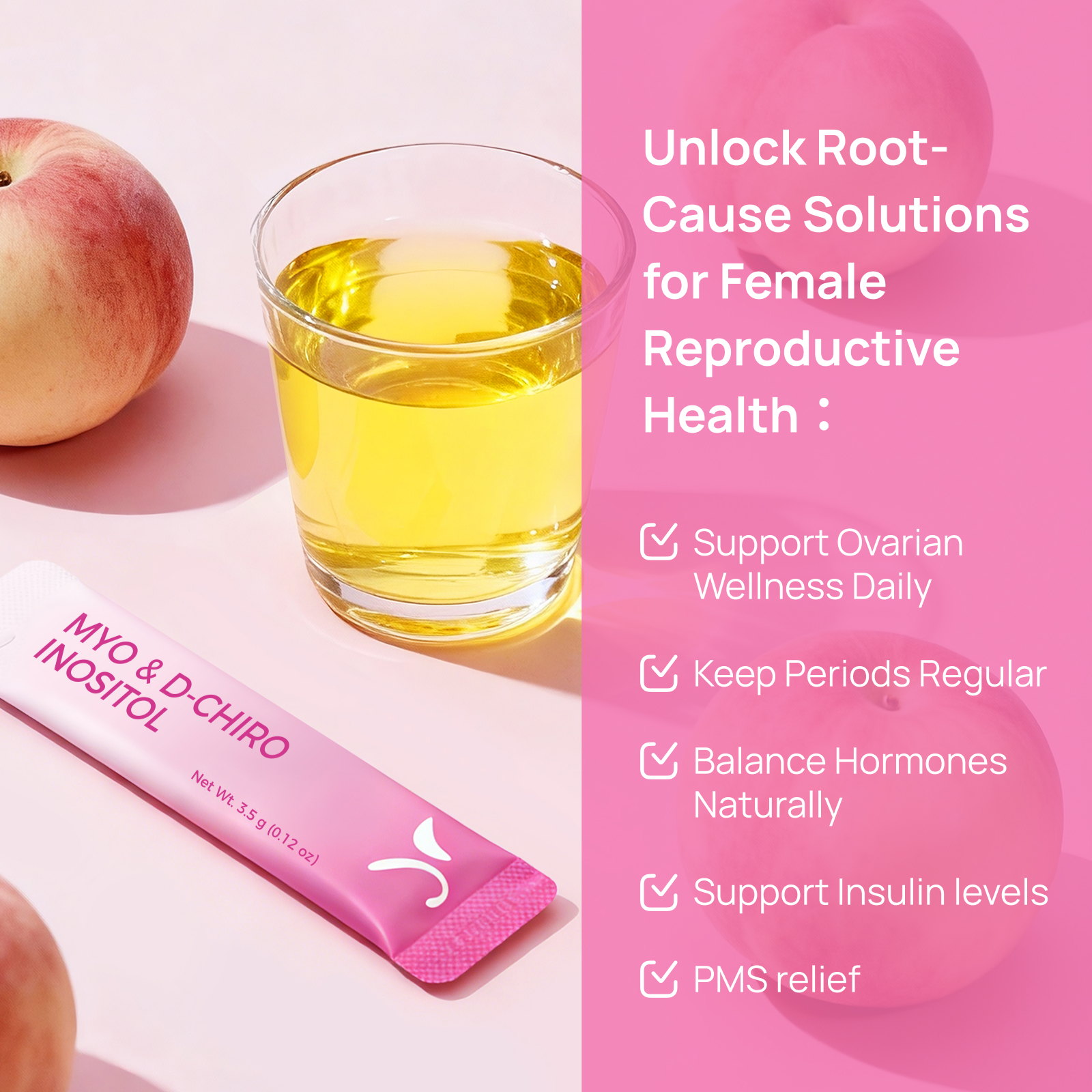 Gynable Pregina Myo-Inositol & D-Chiro Inositol Supplement for Women, Ovarian Health for PCOS & Fertility, Patented Folic Acid, Hormonal Balance & Menstrual Regulation, Gluten-Free