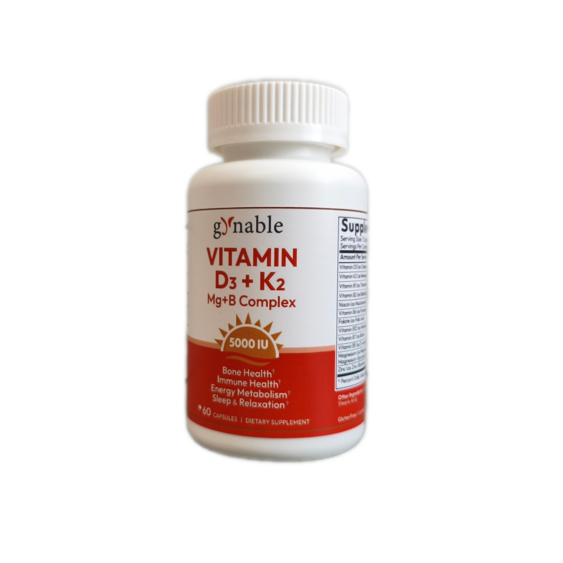 Gynable VITAMIN D3+K2 Mg+B Complex-1