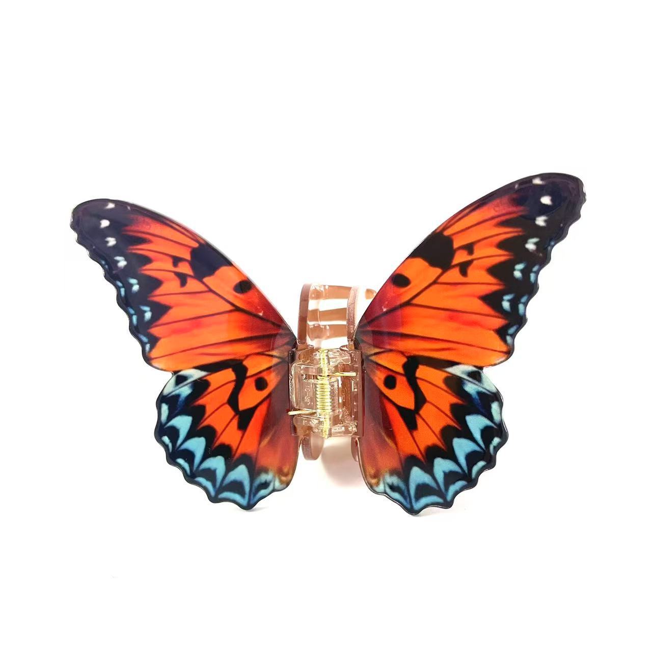 Vanessa butterfly hair claw in Orange
