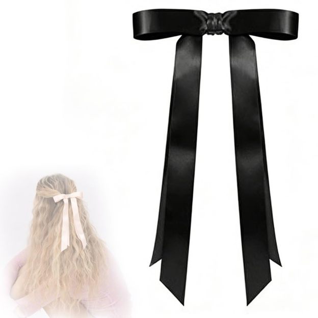 Bow-shaped magnetic hair clip