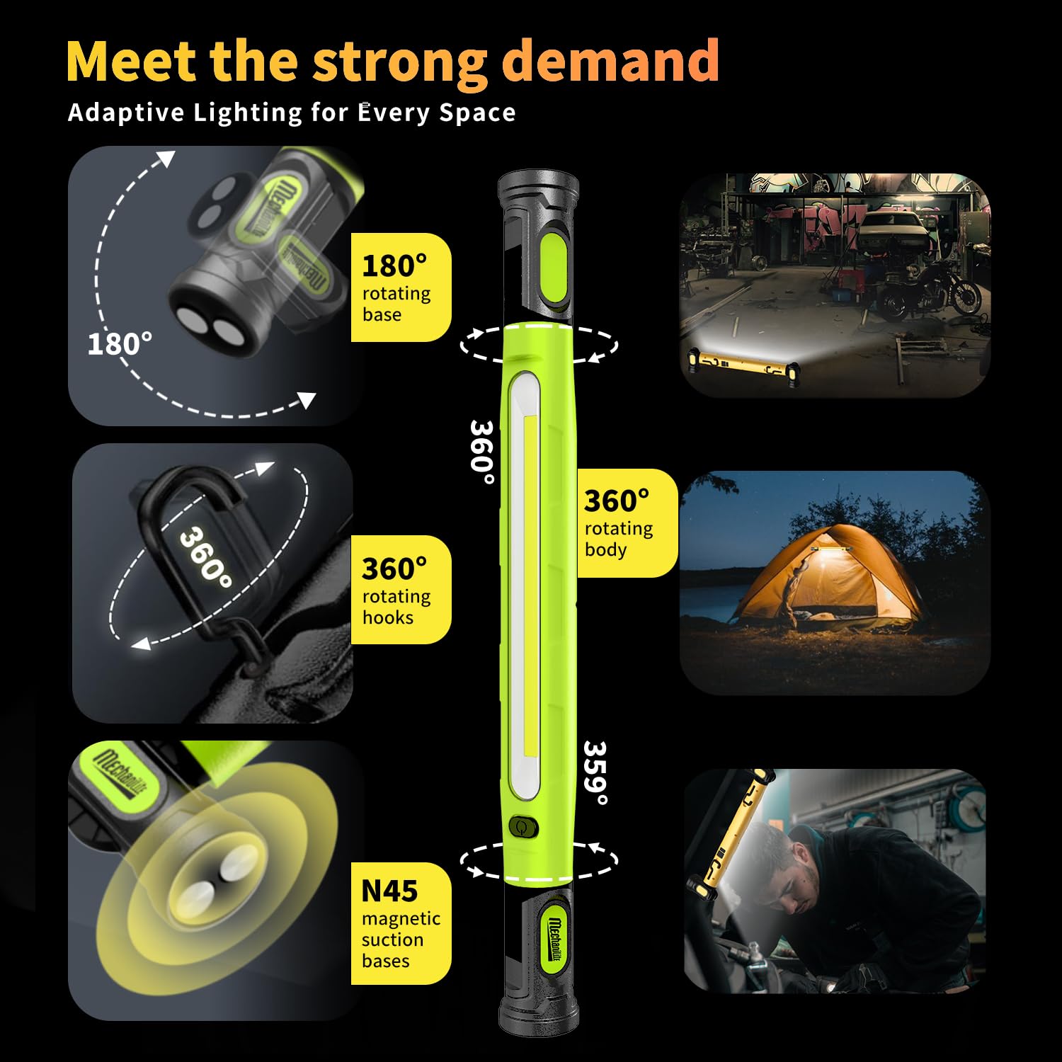 Under Hood Work Light Bar