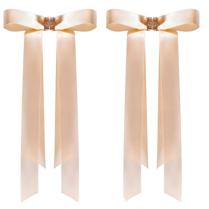 Bow-shaped magnetic hair clip