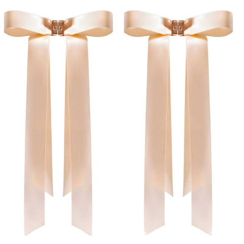 Bow-shaped magnetic hair clip