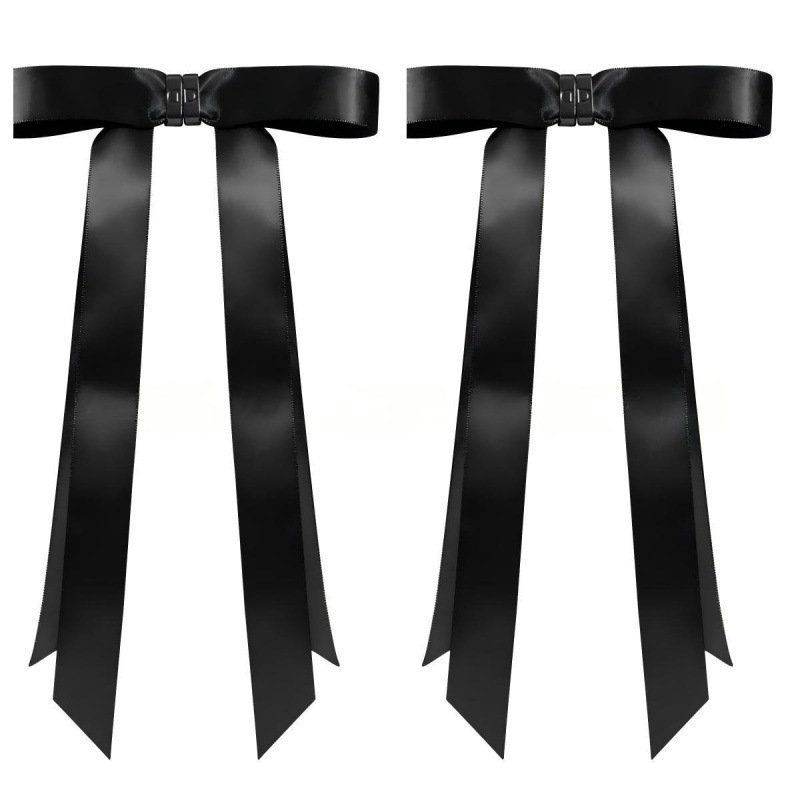 Bow-shaped magnetic hair clip