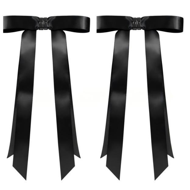 Bow-shaped magnetic hair clip