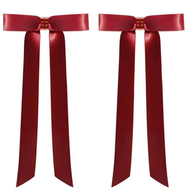 Bow-shaped magnetic hair clip