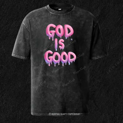 Unisex God Is Good Washed T-Shirts