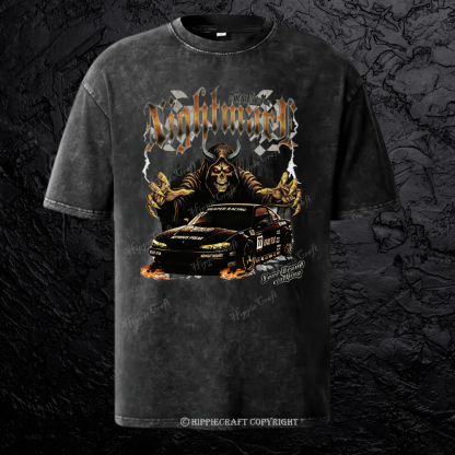 Unisex  NIGHTMARE FORGET IN FIRE Washed T-Shirt