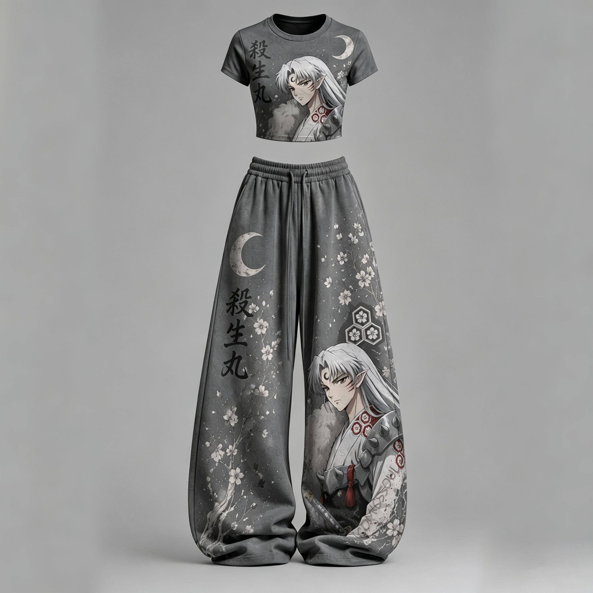 Inuyasha Top & Elasticated Trousers Two-Piece Set
