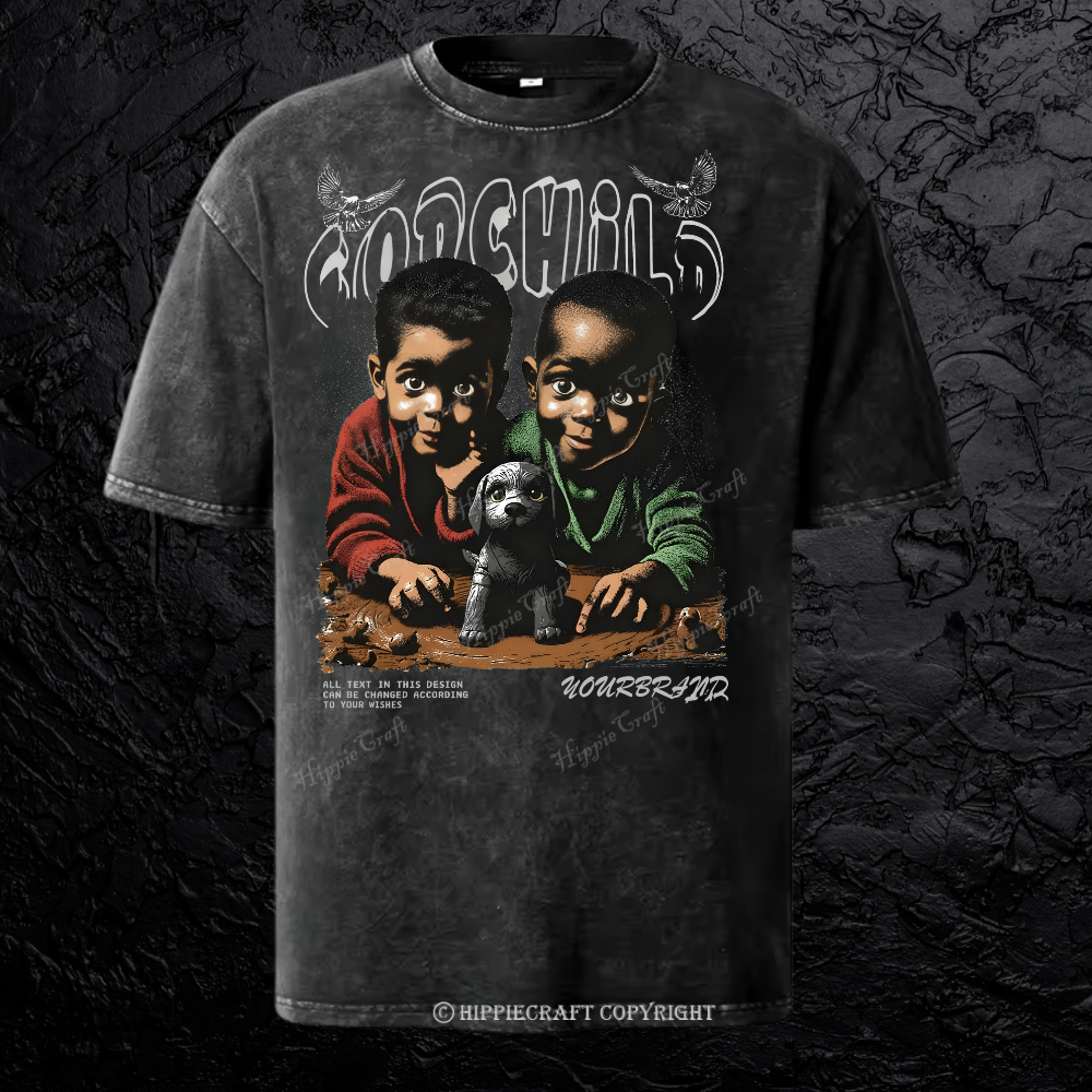 Unisex  GODCHILD Washed T-Shirt