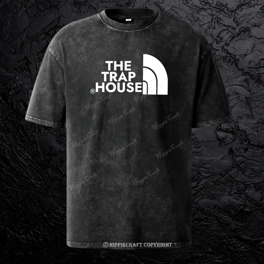 Unisex THE TRAP HOUSE Washed T-Shirt
