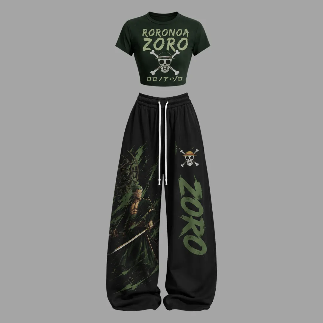 One Piece Top & Elasticated Trousers Two-Piece Set
