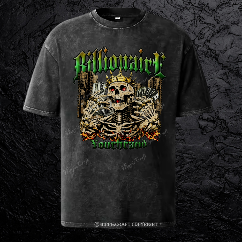 Unisex  BILLIONAIRE Washed T-Shirt