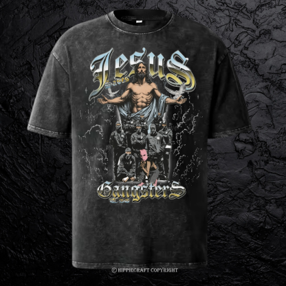 Unisex  jesus bible Washed T-Shirt